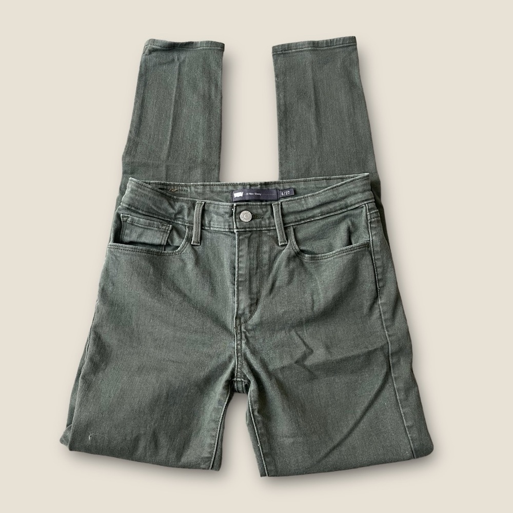 Levi’s 721 Green High Rise Skinny Jeans- Size 4/27